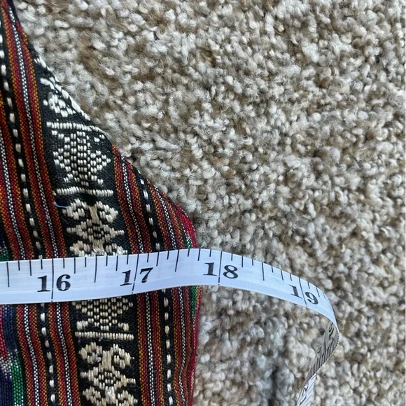 Rico International Vintage Woven Thai Silk Waist Coat Vest - Picture 2 of 5